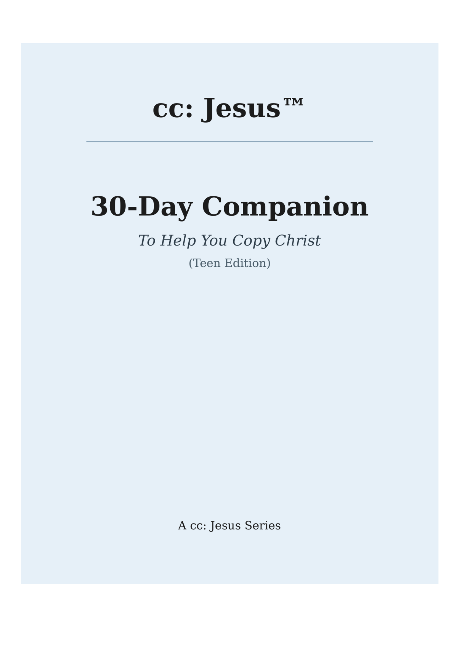 30-Day Companion (Teen Edition)